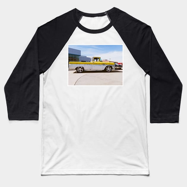 Patina Chevy Trucks Baseball T-Shirt by Hot Rod America